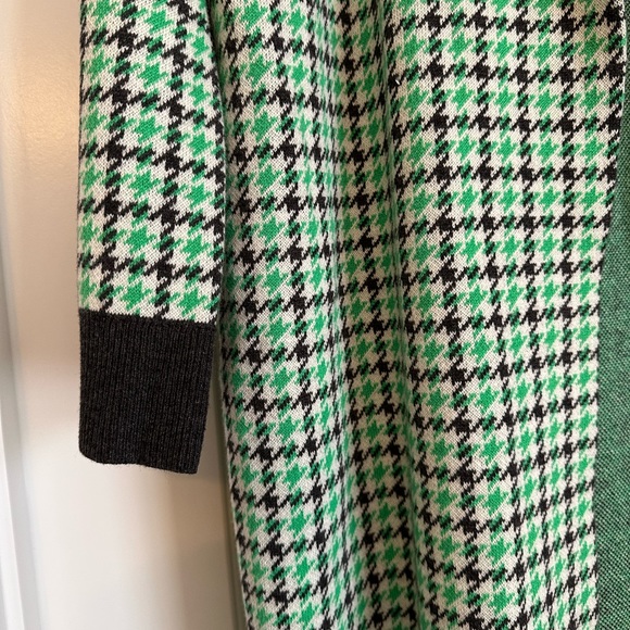 NWOT J. Crew Ella Plaid Open Front Sweater Blazer Long Cardigan Size XS - Picture 2 of 5